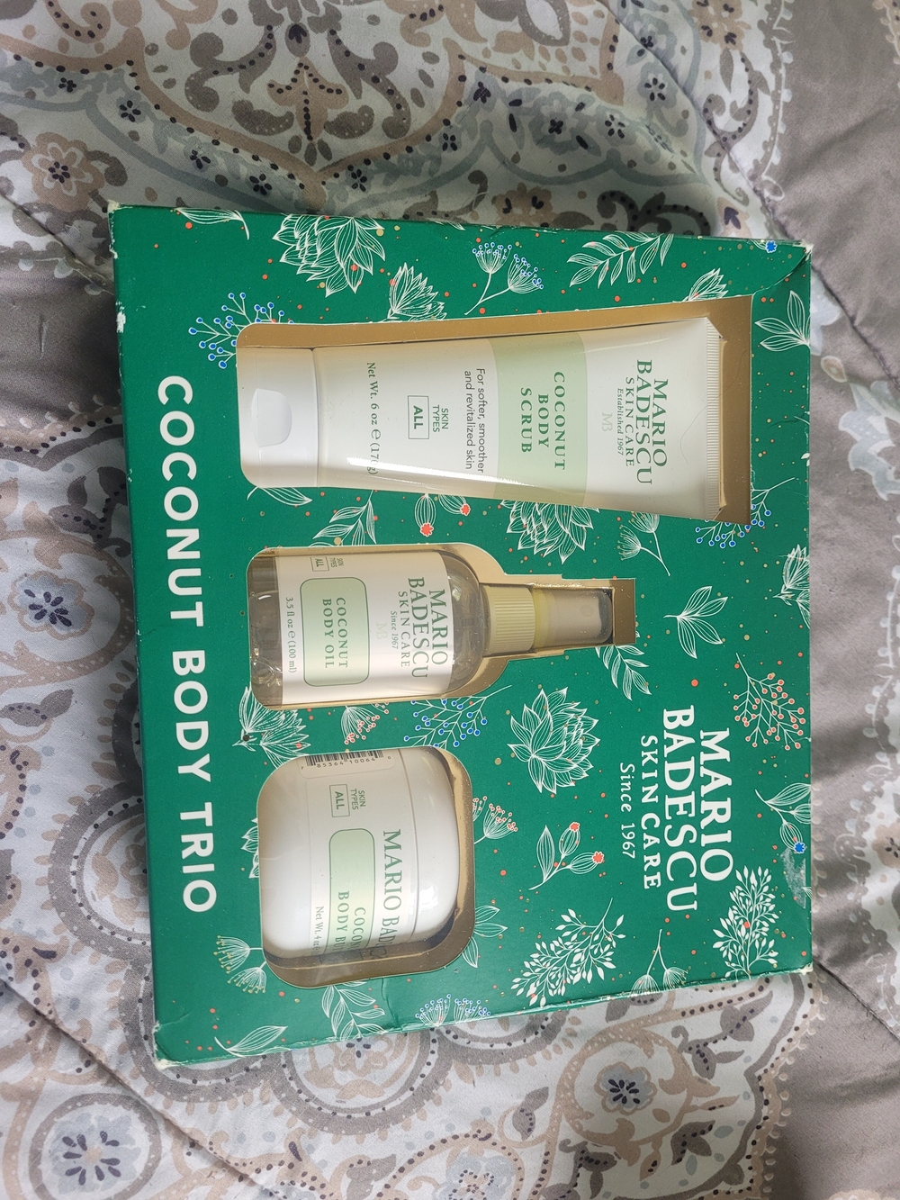 Mario Badescu Coconut Body Trio in Green Packaging